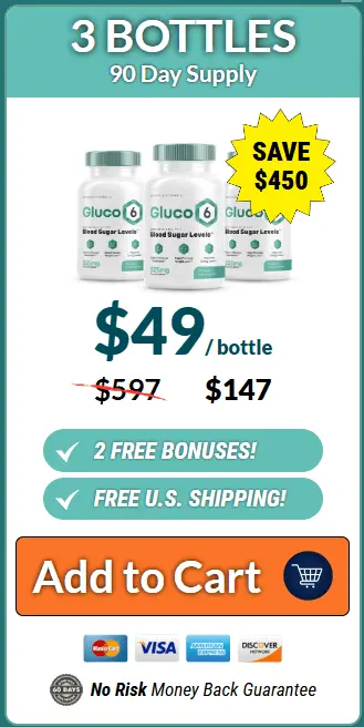 Gluco6 3 Bottle Order